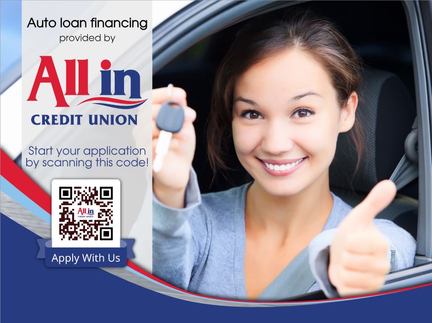 Auto loan financing with All-In Credit Union